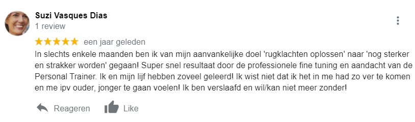 Suzi - Rugklachten